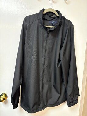 Gap Mens Hooded Jacket XL Black  Zip Closurer